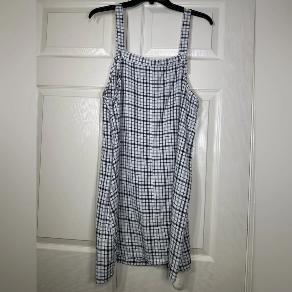 American Eagle Women’s Plaid Overall Mini Dress - Picture 5 of 7